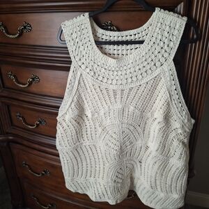 Elegant Cream V-Neck Sweater